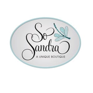 Logo for So Sandra fashion boutique on Hilton Head Island