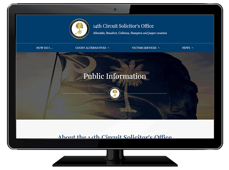 14th Circuit Solicitor's Office Website Design by Bragg Media Marketing