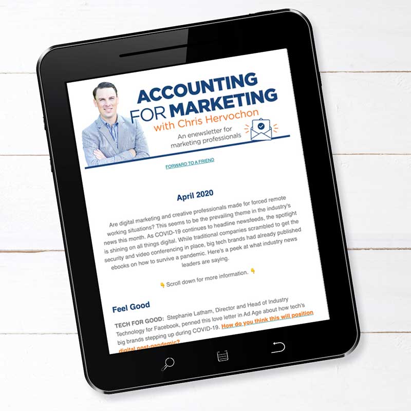 email marketing for CPA firm Chris Hervochon outsourced accounting