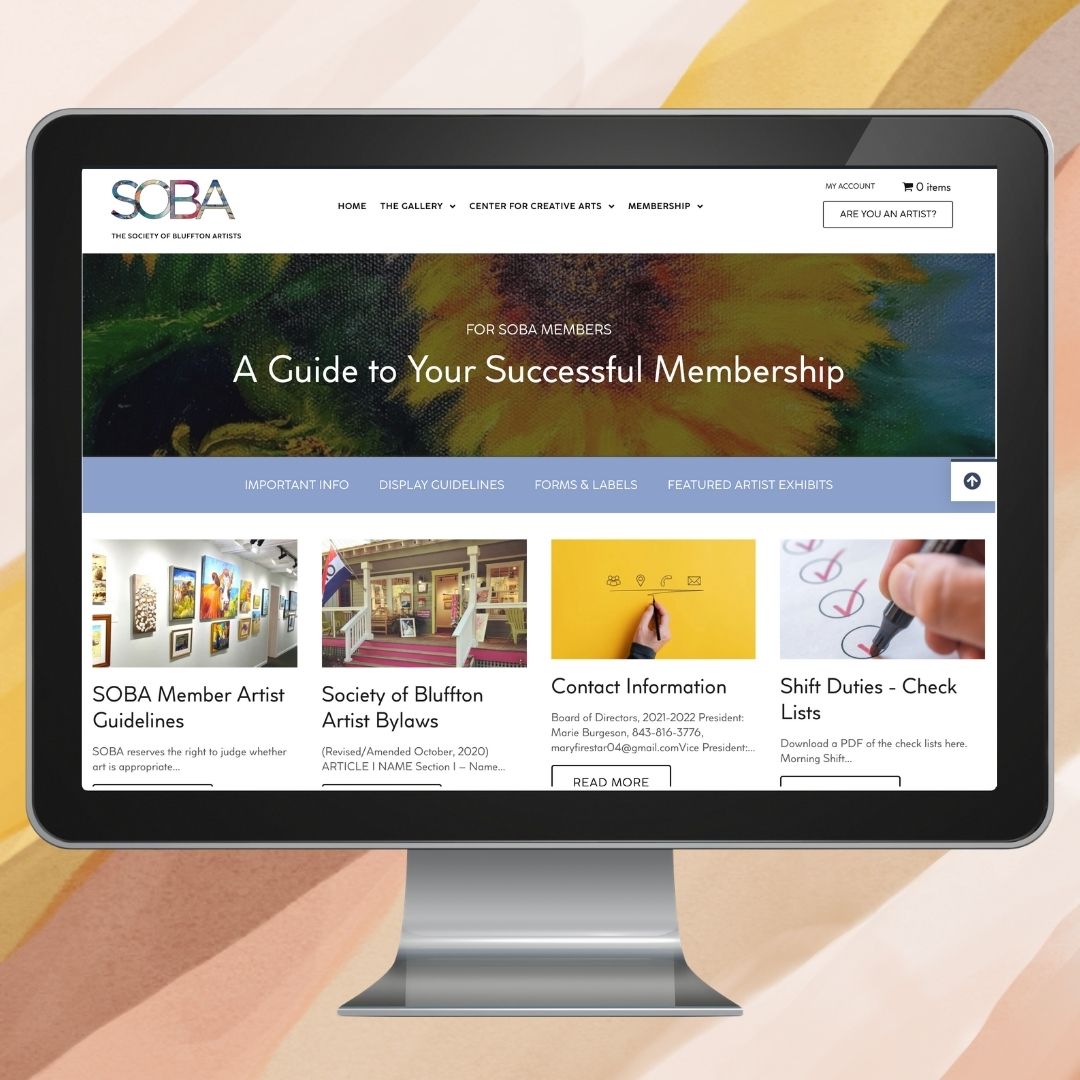 SOBA Website Design