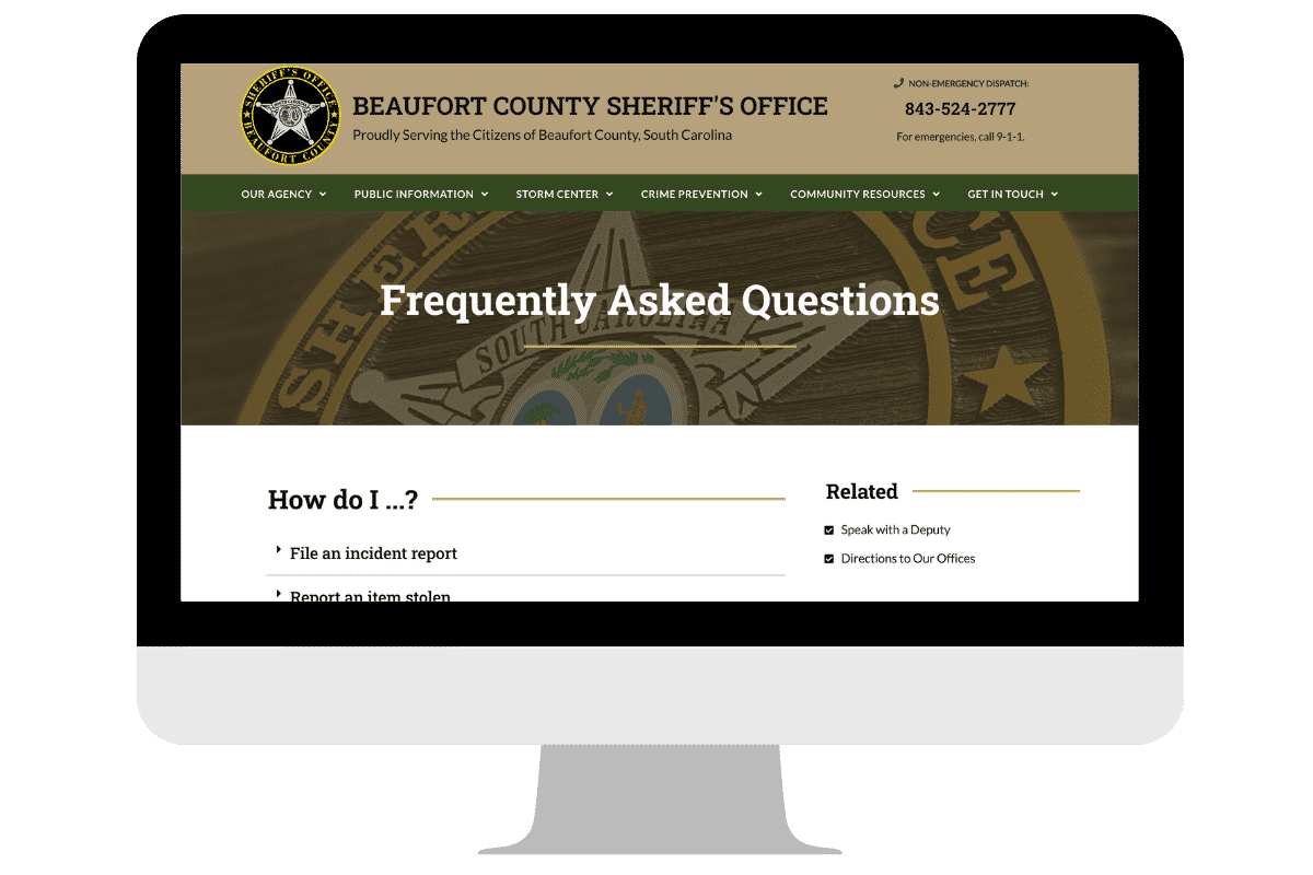 FAQ Beaufort County Sheriff Office
