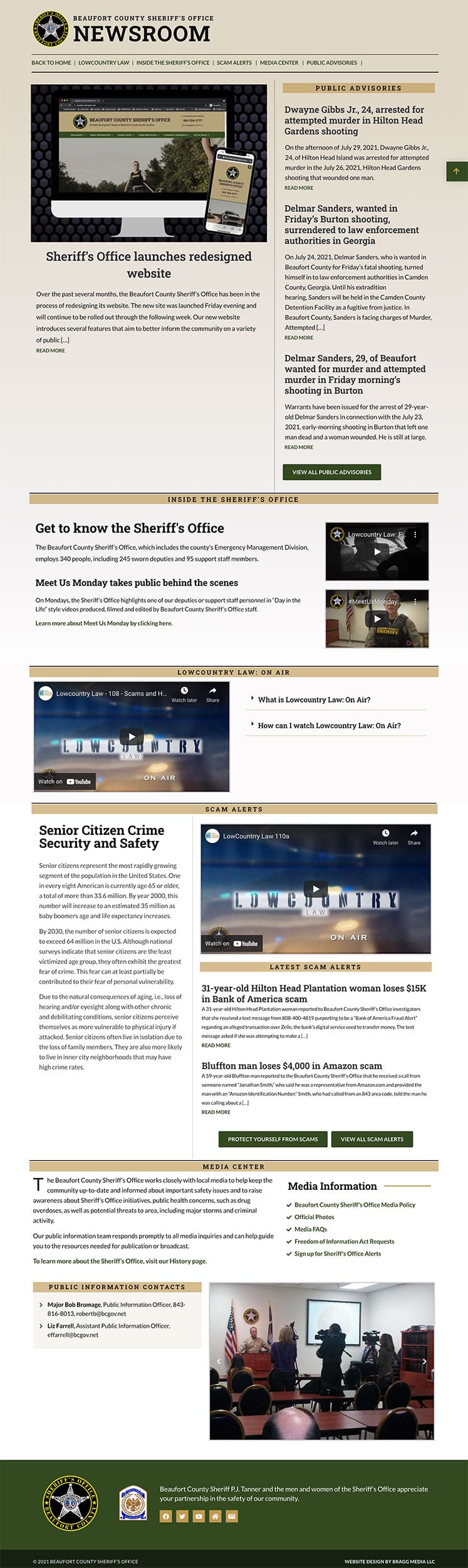 Sheriff&#039;s Office Website Redesign