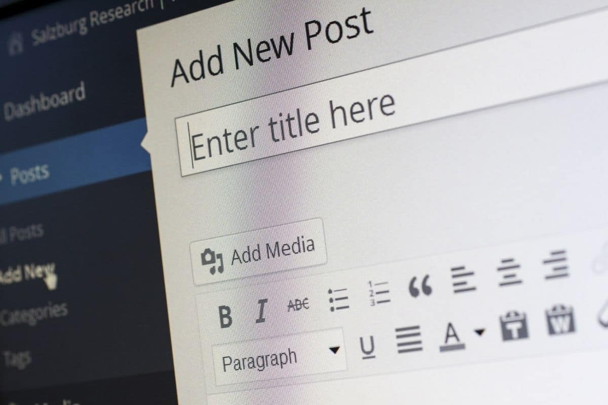 WordPress dashboard add new post field